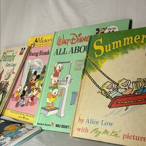 Vintage Disney Colorful Children's Books 5 books